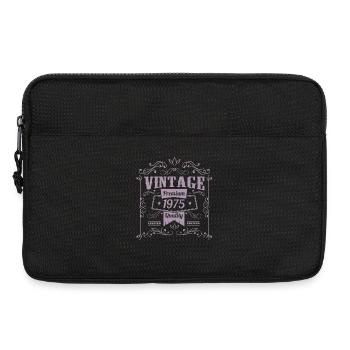 Design vintage anniversaire 1975 - Sacoche pour ordinateur portable 13 pouces - noir - Devant