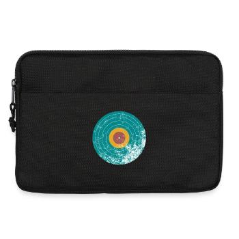 Vintage Retro Vinyl Schallplatte - Laptoptasche 13" - Schwarz - Vorne