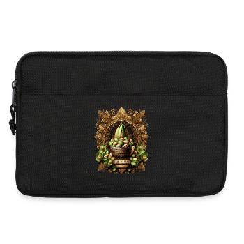 Pistache d’Arabie – Ornements et luxe à Dubaï - Sacoche pour ordinateur portable 13 pouces - noir - Devant