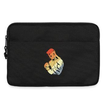 Retro Boxer - Laptoptasche 13" - Schwarz - Vorne