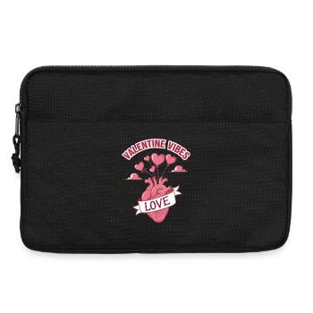 Valentine Vibes für verliebte zu Valentinstag - Laptoptasche 13" - Schwarz - Vorne