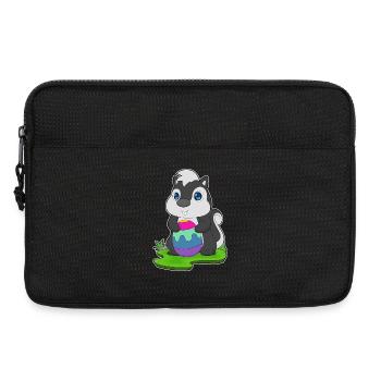 Stinktier Ostern Osterei - Laptoptasche 13" - Schwarz - Vorne