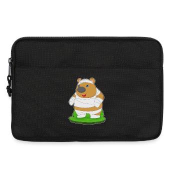 Bär Halloween Mumie - Laptoptasche 13" - Schwarz - Vorne