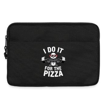 I Do It For The Pizza Langhantel Bodybuilder - Laptoptasche 13" - Schwarz - Vorne