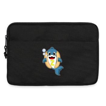 Dolphin Hot Dog - Laptop bag 13" - black - Front