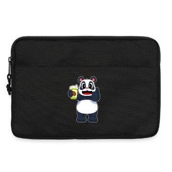 Panda Coffee to go Mug - Laptop bag 13" - black - Front