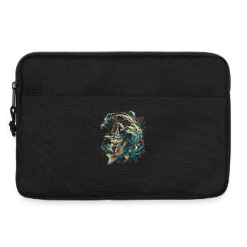 Style de dessin animé de pêche - Sacoche pour ordinateur portable 13 pouces - noir - Devant