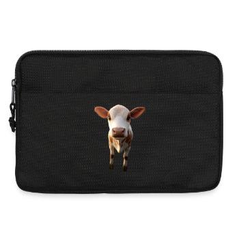 vache fermier boeuf lait veau végétalien vache vache de ferme vaches - Sacoche pour ordinateur portable 13 pouces - noir - Devant
