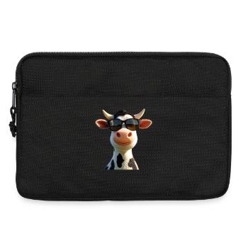 vache fermier boeuf lait veau végétalien vache vache de ferme vaches - Sacoche pour ordinateur portable 13 pouces - noir - Devant