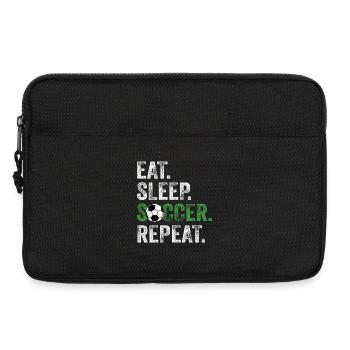 Manger dormir Soccer Répéter - Sacoche pour ordinateur portable 13 pouces - noir - Devant