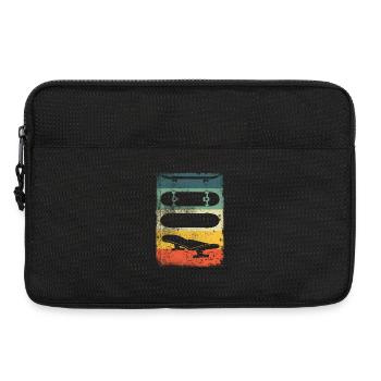 Skateboard Retro - Laptoptasche 13" - Schwarz - Vorne