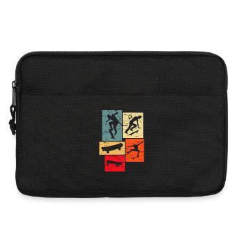 Skateboarding Retro - Laptoptasche 13" - Schwarz - Vorne