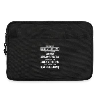 Stolze Chefin Von Verdammt Tollen Mitarbeitern - Laptoptasche 13" - Schwarz - Vorne