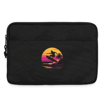 Surfeur des années 90 - Sacoche pour ordinateur portable 13 pouces - noir - Devant