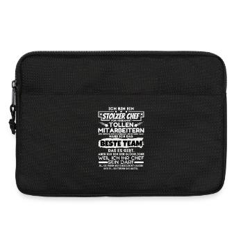 stolzer Chef von verdammt naiven Mitarbeitern - Laptoptasche 13" - Schwarz - Vorne