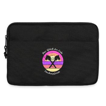 Das Glück der Erde Steckenpferde Hobby Horsing - Laptoptasche 13" - Schwarz - Vorne