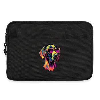 Deutsche Dogge Hatzrüde Saupacker Große Doggen - Laptoptasche 13" - Schwarz - Vorne