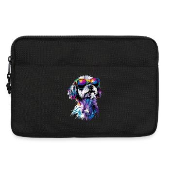 Maltais Petit Chien Maltais Amour Doux Maltais - Sacoche pour ordinateur portable 13 pouces - noir - Devant