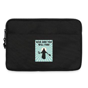 Suchen Sie und Sie werden finden.Metalldetektor - Laptoptasche 13" - Schwarz - Vorne