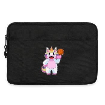 Unicorn Basketball Player Basketball - Laptop bag 13" - black - Front