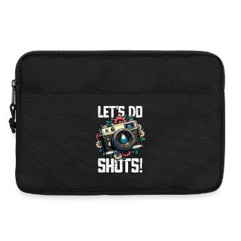 Let’s Do Shots Fotograf Kamera Spruch für - Laptoptasche 13" - Schwarz - Vorne
