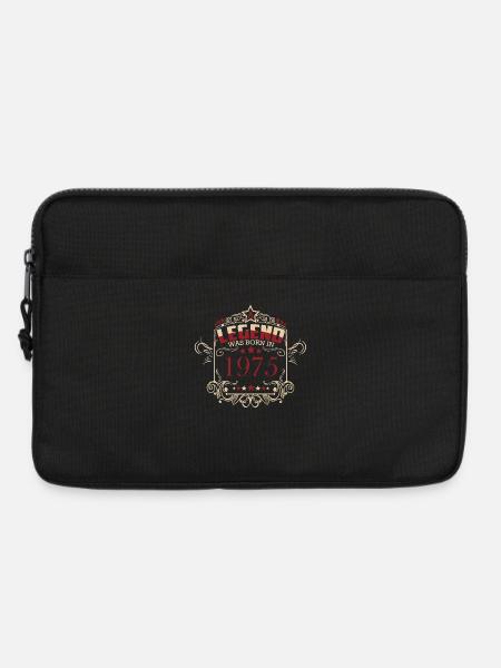 Geburtstag Legende 1975 Vintage Stil - Laptoptasche 13" - Schwarz