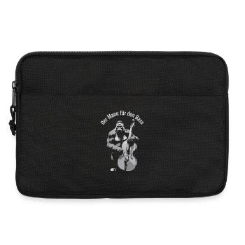 Der Mann für den Bass Kontrabass Gorilla - Laptoptasche 13" - Schwarz - Vorne