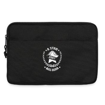 Geburtstag Stern geboren 2007 - Laptoptasche 13" - Schwarz - Vorne