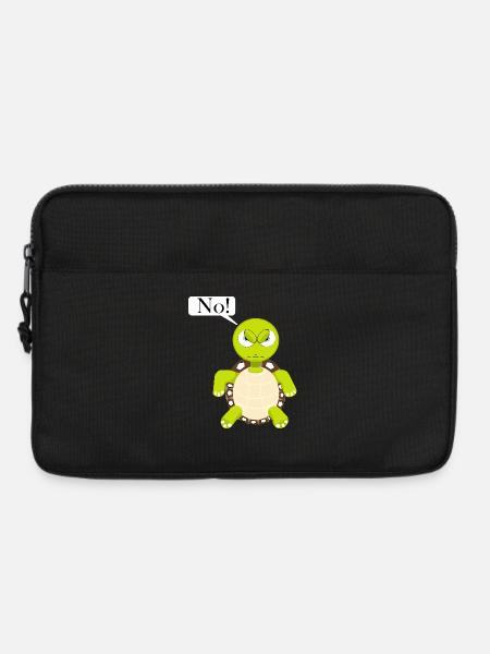 Statement No Schildkröte, Nein Fun Comic, No - Laptoptasche 13" - Schwarz