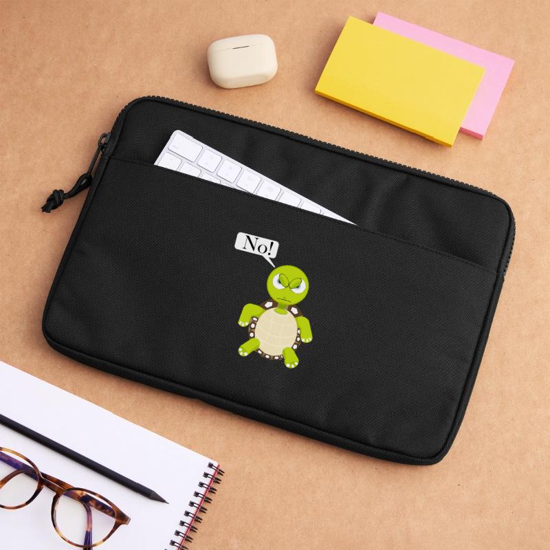 Statement No Turtle, No Fun Comic, No Laptop bag 13"