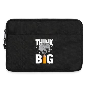 Think Big Elephant Thinkers, Dreamers and Visionaries - Laptop bag 13" - black - Front