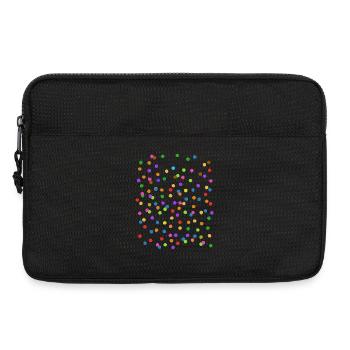 Konfetti - Fasching - Karneval - Verkleidung - Laptoptasche 13" - Schwarz - Vorne