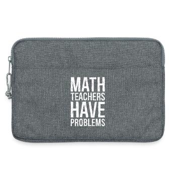 math teachers have problems - Laptoptasche 13" - Grau meliert - Vorne