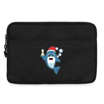 Dolphin Christmas Chess - Laptop bag 13" - black - Front
