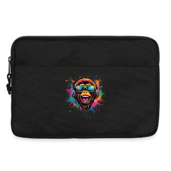 Gibbon Affe Weißhandgibbon Monkey Süße Lar Gibbons - Laptoptasche 13" - Schwarz - Vorne