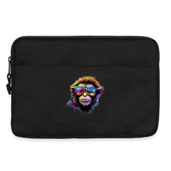 Gibbon Affe Weißhandgibbon Monkey Süße Lar Gibbons - Laptoptasche 13" - Schwarz - Vorne