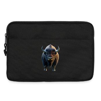 Bison, Bison, Bovins sauvages, Bison, Bison d’Amérique - Sacoche pour ordinateur portable 13 pouces - noir - Devant