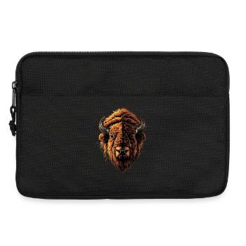 Bison Wisent Wildrind Buffalo Amerikanischer Bison - Laptoptasche 13" - Schwarz - Vorne