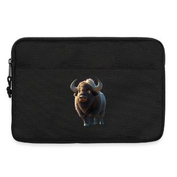 Bison, Bison, Bovins sauvages, Bison, Bison d’Amérique - Sacoche pour ordinateur portable 13 pouces - noir - Devant