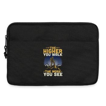 Design pour les randonneurs, les alpinistes, les amoureux de la nature - Sacoche pour ordinateur portable 13 pouces - noir - Devant