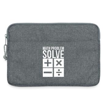 math problem solve - Laptoptasche 13" - Grau meliert - Vorne