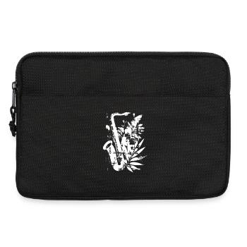 Saxophone Cartoon Style - Sacoche pour ordinateur portable 13 pouces - noir - Devant