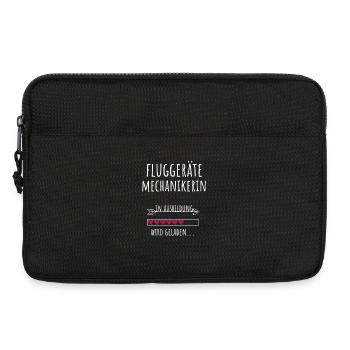 Fluggerätemechanikerin Ausbildung Beruf Geschenk - Laptoptasche 13" - Schwarz - Vorne
