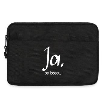 Ja, so isses ... - Laptoptasche 13" - Schwarz - Vorne