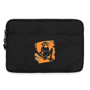 Spider Monkey Retro - Laptop bag 13" - black - Front
