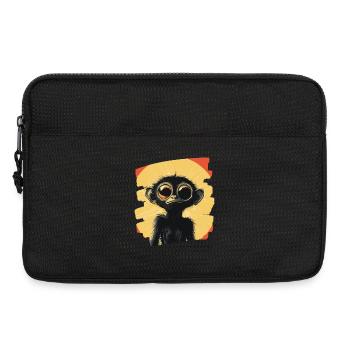 Spider Monkey Retro - Laptop bag 13" - black - Front