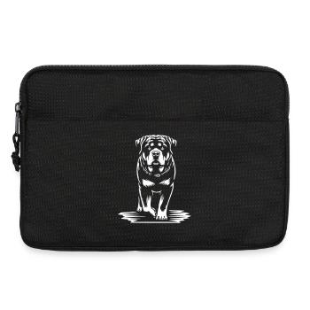 Rottweiler "Black Edition" - Laptoptasche 13" - Schwarz - Vorne