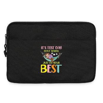 It s test day don t stress just do your best - Laptoptasche 13" - Schwarz - Vorne