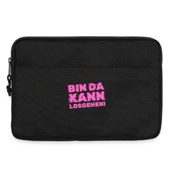 Lustiger Spruch Bin Da Kann Losgehen Damen - Laptoptasche 13" - Schwarz - Vorne