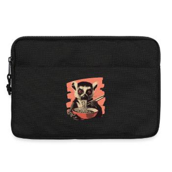 Lemur Ramen Retro - Laptop bag 13" - black - Front